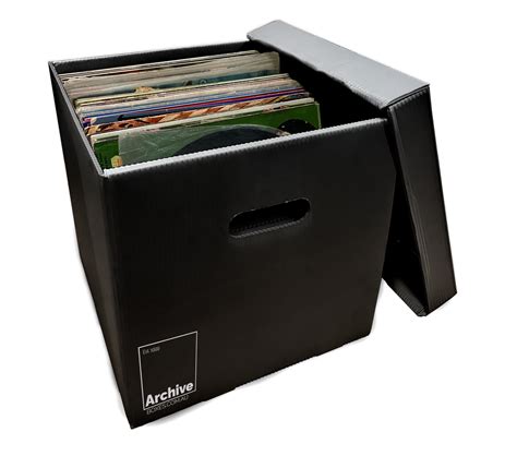 metal lp storage box|moving boxes for lp records.